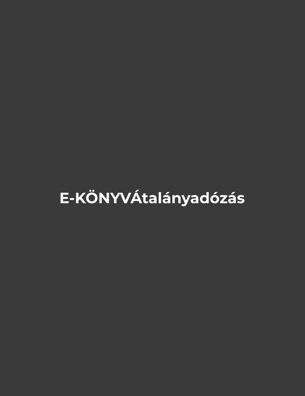 Átalányadózás a gyakorlatban – e-könyv | Optimumtax