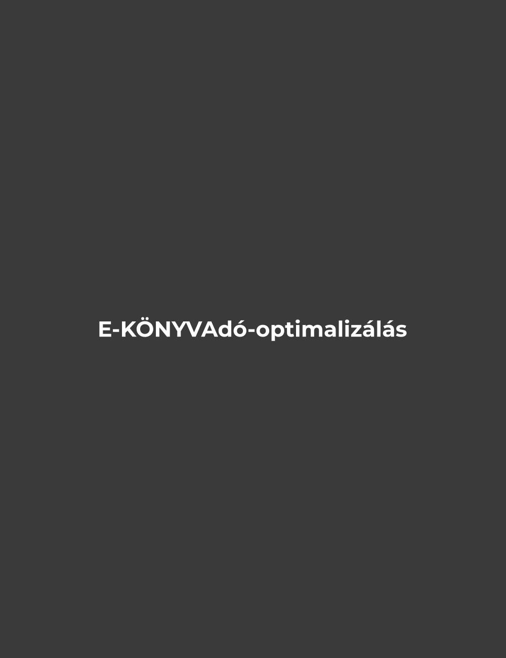 Legális adóoptimalizálás kkv-knak – e-könyv | Optimumtax