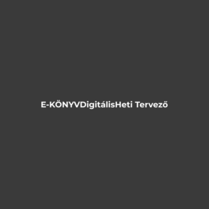 Digitális Heti Tervező – e-könyv | Optimumtax